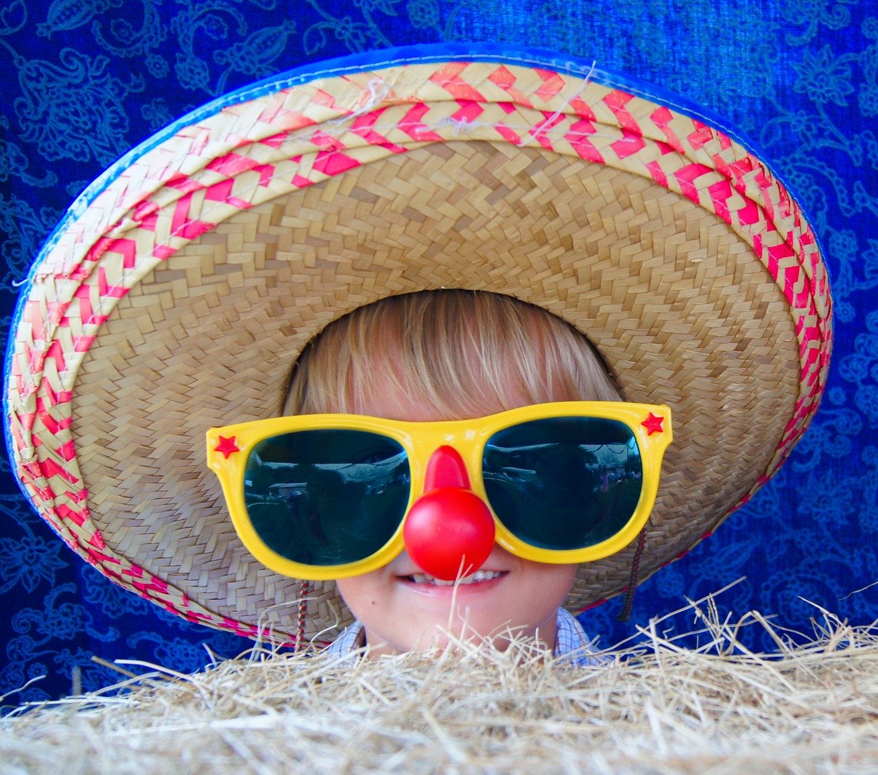a baby wearing sunglasses