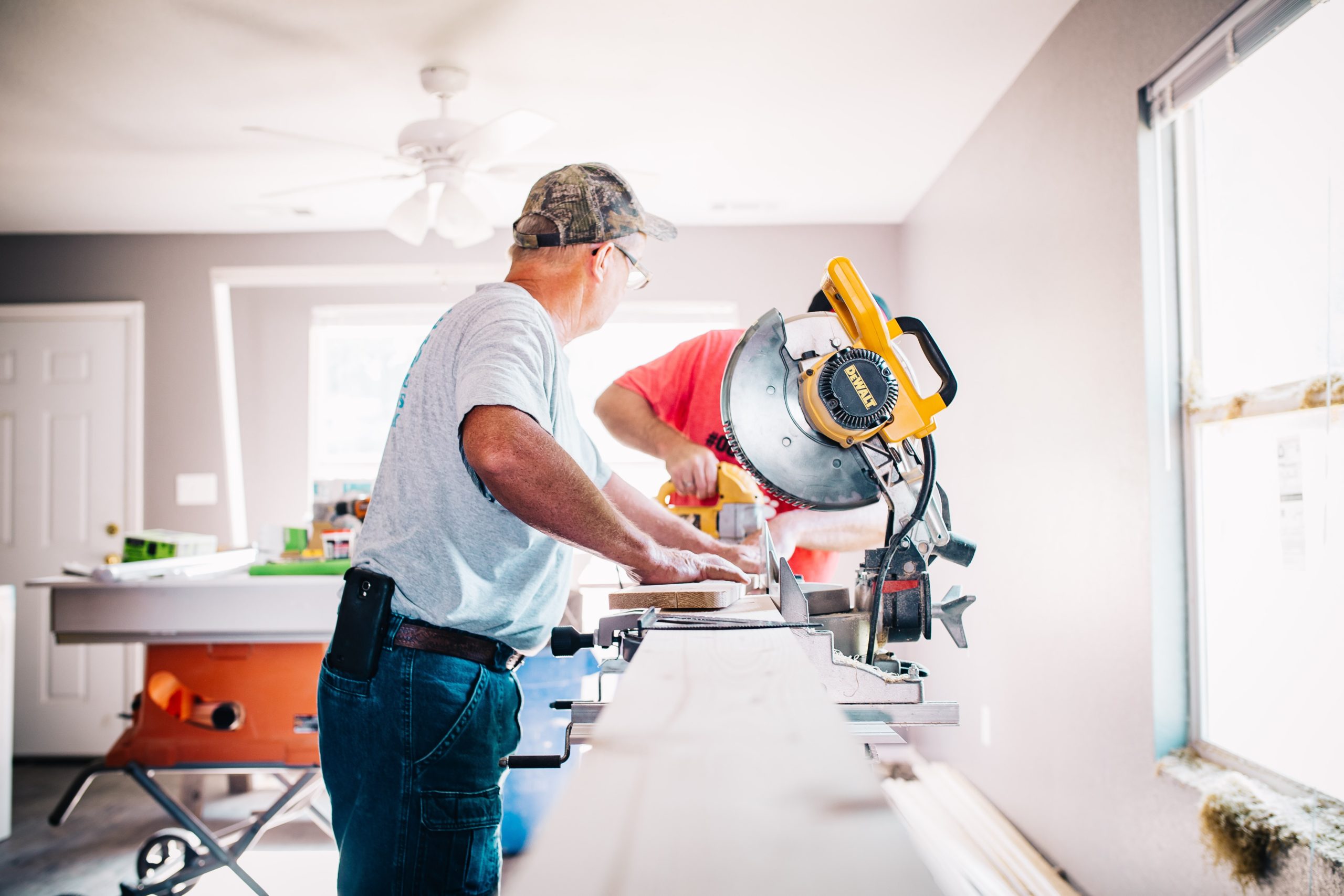a man in a kitchen