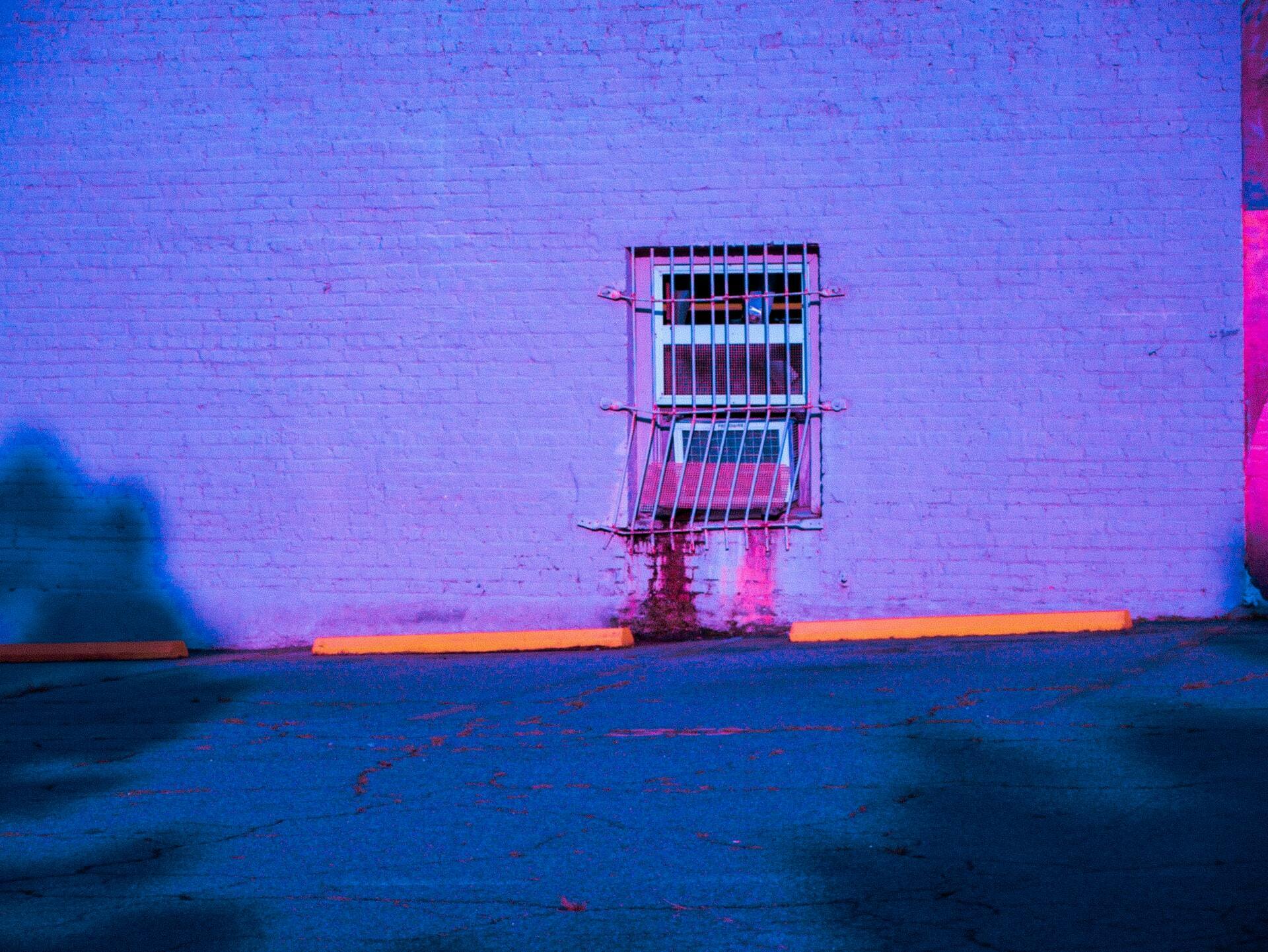 a window on a building