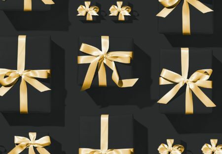 a group of gold stars