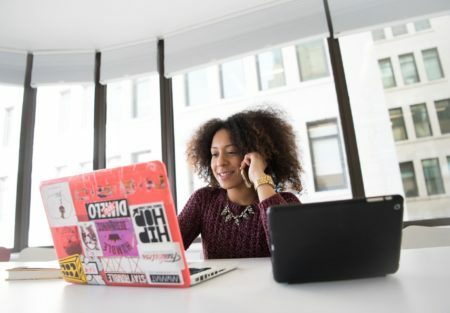a person on the phone