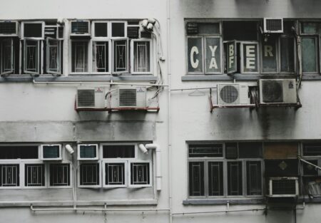 a building with windows
