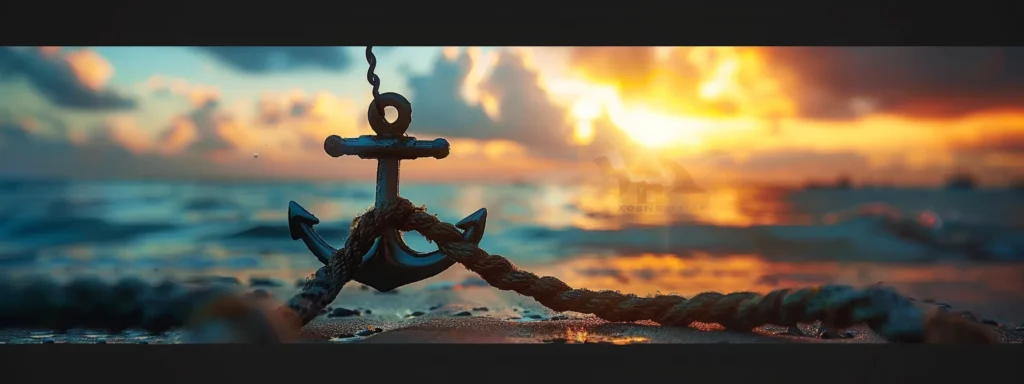 a professional brand logo tied to an anchor, symbolizing the sharp method for personalized surgical recovery.