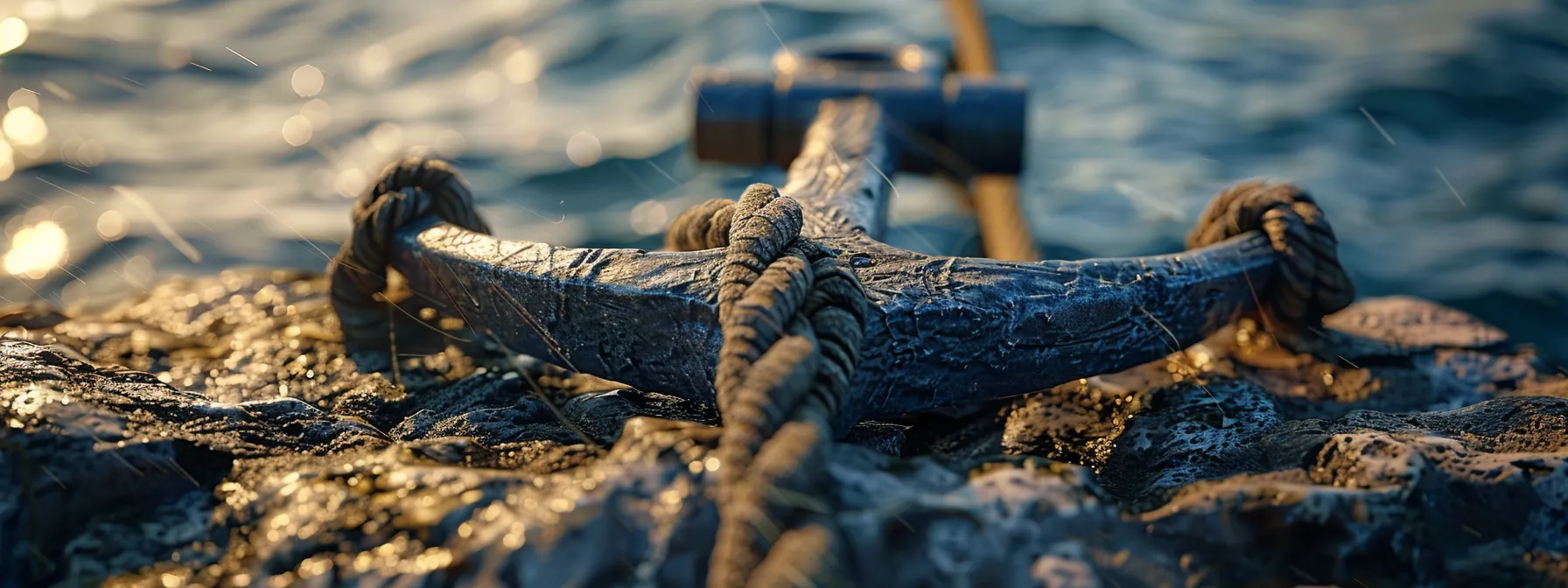 a professional brand logo tied to an anchor for testing.