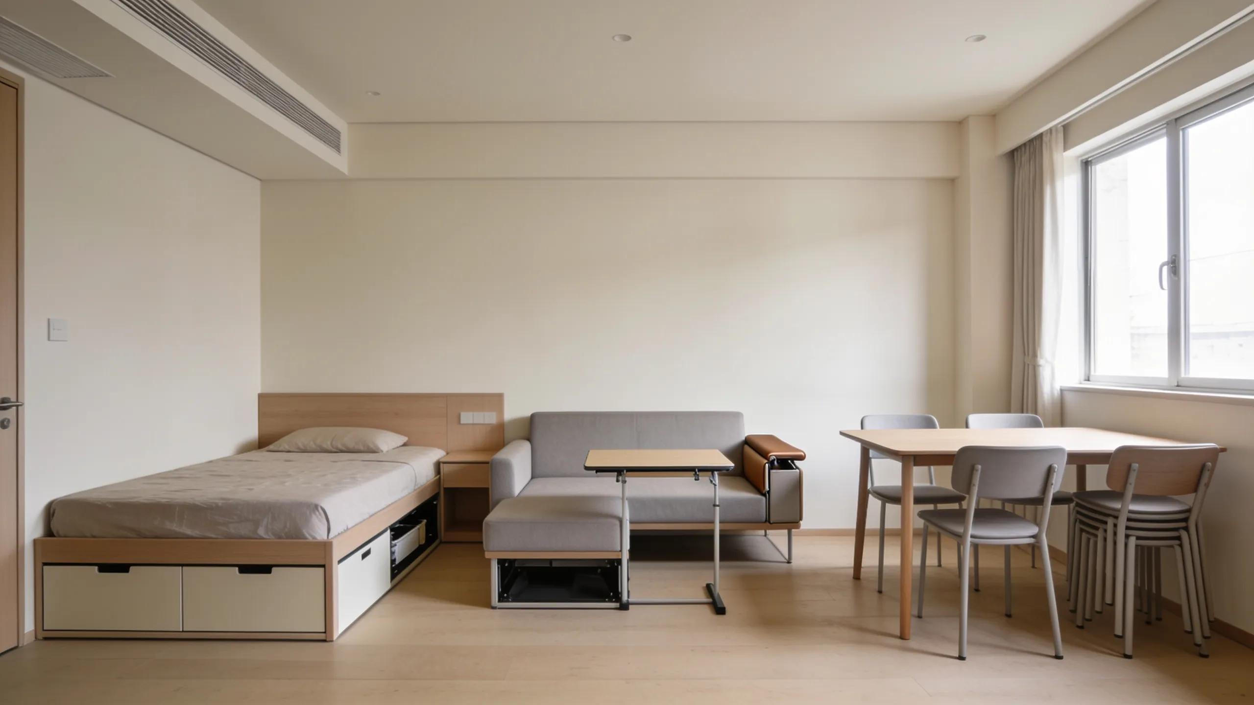 Essential furniture items for small apartments with average price ranges